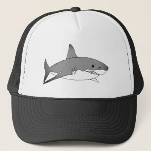 Cool Shark Cartoon Illustration Trucker Pet
