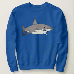 Cool Shark Cartoon Illustration Trui