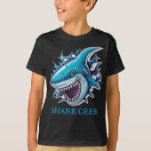 Cool Shark Geek T-shirt (Voorkant)