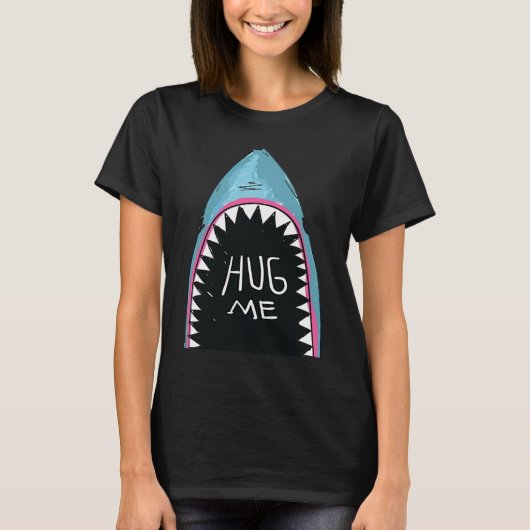 Cool Shark Hug Me Summer Surf Club T-shirt (Voorkant)