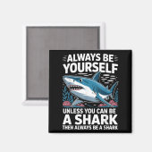 Cool Shark Novelty For Men Women Kids Shark Fan Sh Magneet (Voorkant / Achterkant)