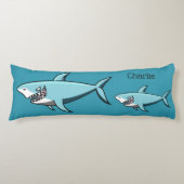 Cool Sharks custom name body pillow Lichaamskussen (Voorkant)
