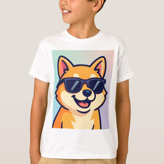 Cool Shiba Meme Kinderen T-shirt (Voorkant)