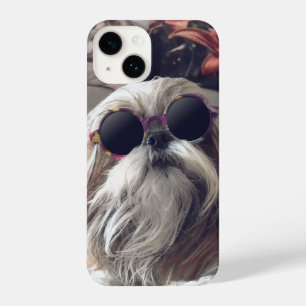 Cool Shih Tzu lange haar  zonnebril Foto iPhone 14 Hoesje