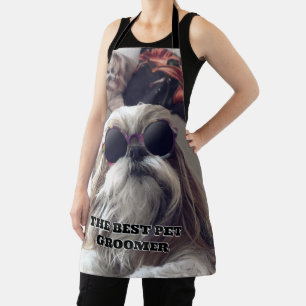 Cool Shih Tzu long hair  Best Pet groomer Schort