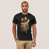 Cool Shining Gold houdt het op Funny Smile Emoji T-shirt (Voorkant volledig)