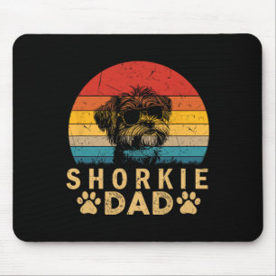 Cool Shorkie Papa Hondenliefhebbers Poot Print Vad Muismat