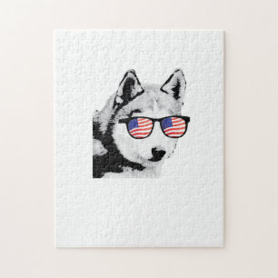 Cool Siberian Husky Dog Legpuzzel