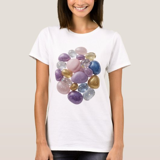 Cool Silver ABSTRACT ART Statement T-shirt v3 (Voorkant)
