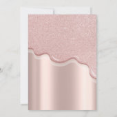 Cool Silver Glitter Drivers, Eiffeltoren Quinceañe Kaart (Achterkant)