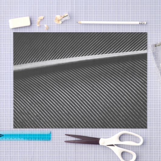 Cool silver gray elegant texture geometric lines tissuepapier (Craft)