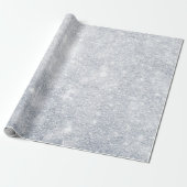 Cool Silver Sparkly Sjabloon Best Elegant Modern Cadeaupapier (Uitgerold)