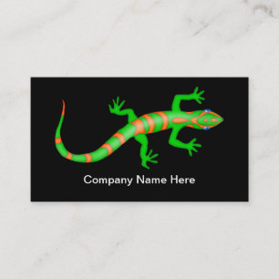 Cool simple Gecko Lizard Cartes de visite