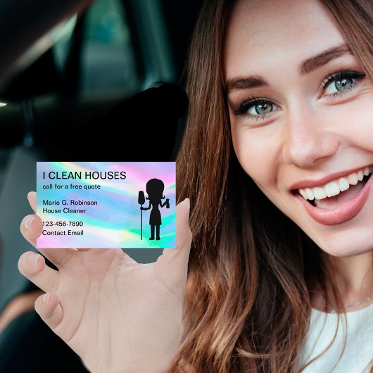 Cool Simple Maison Nettoyage Cartes de visite dome