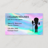 Cool Simple Maison Nettoyage Cartes de visite dome (Devant)