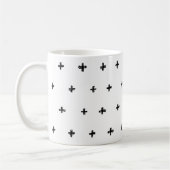 Cool simple noir croix café mug (Gauche)