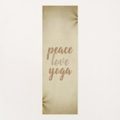 Cool Simple Yoga Mats-Peace Love Yoga Yogamat (Voorkant)