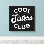 Cool Sisters Club I Canvas Afdruk (Insitu (Houten vloer))