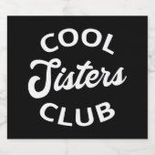 Cool Sisters Club I Sparkling Wijnetiket (Enkel label)
