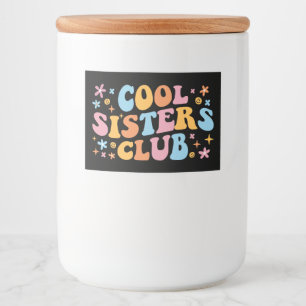 Cool Sisters Club III Voedselcontainer Etiket