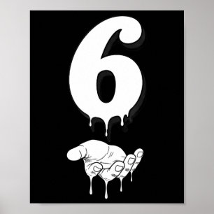Cool Six Seven 6 7 Meme Gen Alpha S-lang Kostuum M Poster