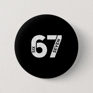 Cool Six Seven Nummer Gen Alpha Slang 6 7 Trend Ronde Button 5,7 Cm