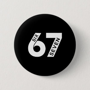 Cool Six Seven Nummer Gen Alpha Slang 6 7 Trending Ronde Button 5,7 Cm