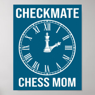 Cool Sjaakmat Schaken Moeder Tijd Gek Poster