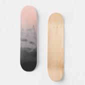Cool skateboard kunst | Meisjes skateboard roze zw (Voorkant)