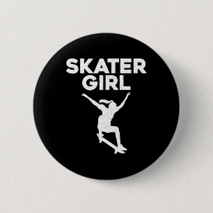 Cool Skateboard Kunst Voor Tiener Meisjes Kinderen Ronde Button 5,7 Cm