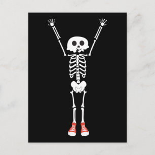 Cool Skeleton Halloween Design Briefkaart