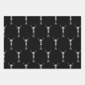Cool Skeleton Halloween Design Inpakpapier Vel (Voorkant 2)
