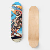 Cool Skeleton Summer Skateboard (Voorkant)