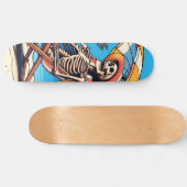 Cool Skeleton Summer Skateboard (Horizontaal)