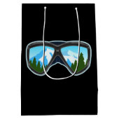 Cool Ski Goggles Skiing Player Snowboarding Sports Medium Cadeauzakje (Achterkant)