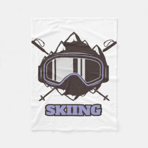 Cool Ski Helmet Fleece Deken
