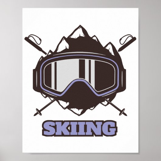 Cool Ski Helmet Poster (Voorkant)