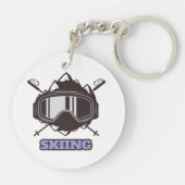 Cool Ski Helmet Sleutelhanger (Achterkant)