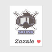 Cool Ski Helmet Sticker (Vel)