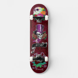 Cool Skull Trio Skateboard