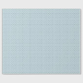 Cool Sky Blue en Black Linework Gift Wrap Cadeaupapier (Vlak)