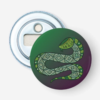 Cool slang metallized tribale kunst button flesopener