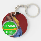 COOL! Sleutelhanger - Acrylcirkel (dubbelzijdig) (Achterkant)