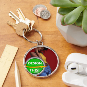 COOL! Sleutelhanger - Premium Round Large - Aangep