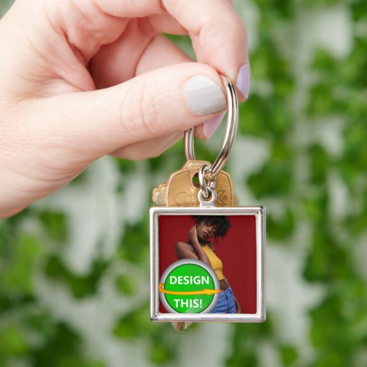 COOL! Sleutelhanger - Premium Square Small - Aange (Hand)