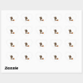 Cool Sloth Breakdanny Funny Hart Sticker (Vel)