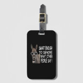 Cool Smart Donkey Bagagelabel (Voorkant (verticaal))