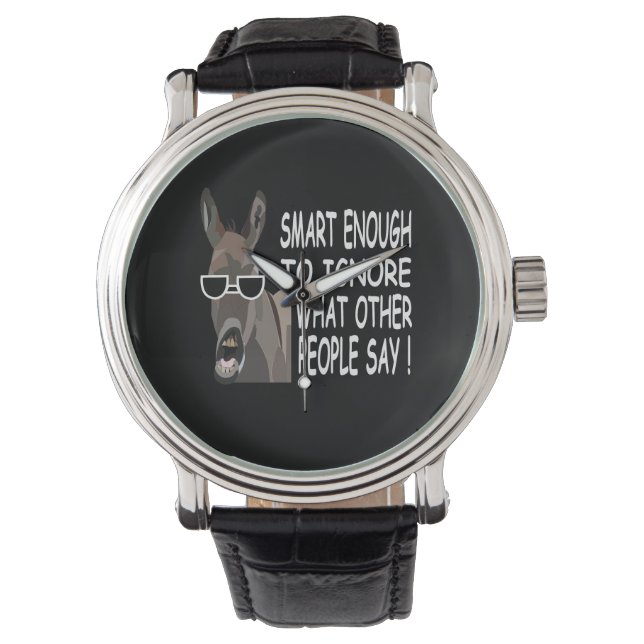 Cool Smart Donkey Horloge (Voorkant)