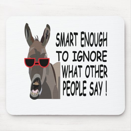 Cool Smart Donkey Muismat (Voorkant)