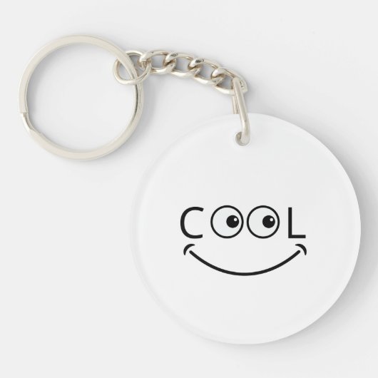 Cool Smiley Face Keychain (Voorkant)